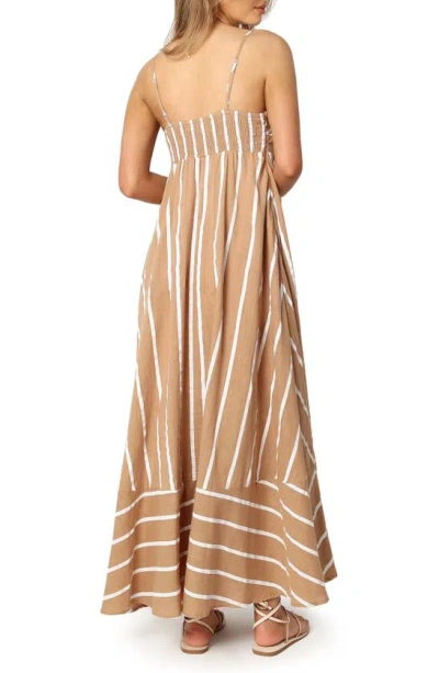 Petal And Pup Petal & Pup Brea Stripe Maxi Dress In Brown
