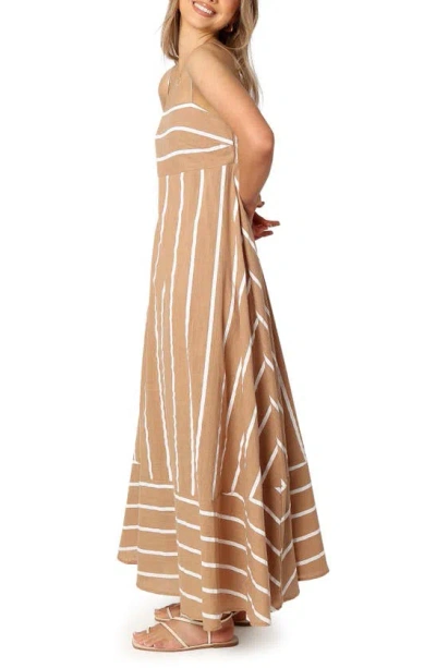 Petal And Pup Petal & Pup Brea Stripe Maxi Dress In Brown