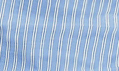 Mistress Rocks Stripe One-shoulder Asymmetric Top In Blue
