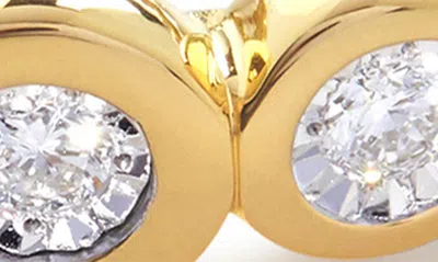 Shop Monica Vinader Lab Created Diamond Half Eternity Ring In 18ct Gold Vermeil / Diamond