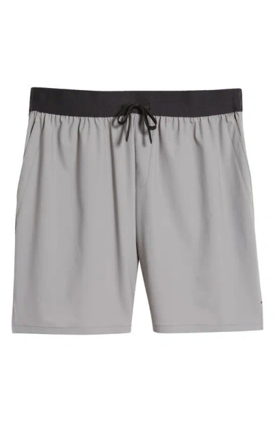 Shop Zella Torrey 7-inch Training Shorts In Grey December