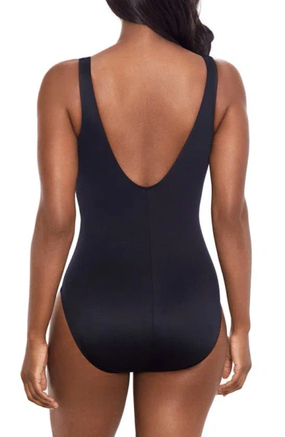 Shop Miraclesuit Tigress Charmer One-piece Swimsuit In Black Multi