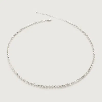 Shop Monica Vinader Sterling Silver Vintage Choker Necklace 38-43cm/15-17'
