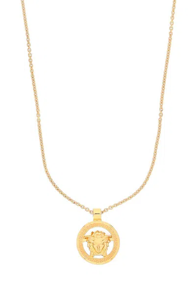 Shop Versace "medusa '95 Pendant Necklace In Oro