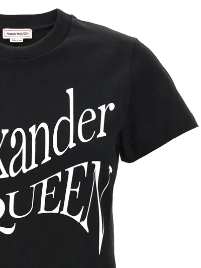 Shop Alexander Mcqueen 'cut And Sew' T-shirt In White/black