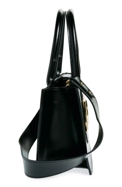 Shop Valentino By Mario Valentino Aimee Super V Leather Satchel In Black