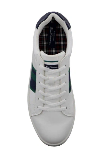 Shop Ben Sherman Hampton Stripe Sneaker In Navy/ Green