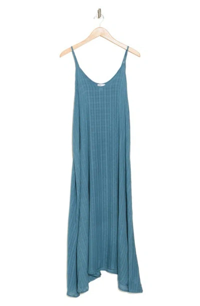 Shop Nordstrom Rack Flowy Cover-up Maxi Dress In Teal Hydro