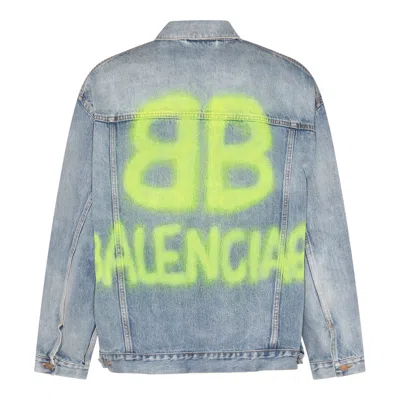 Shop Balenciaga Jackets In Blue