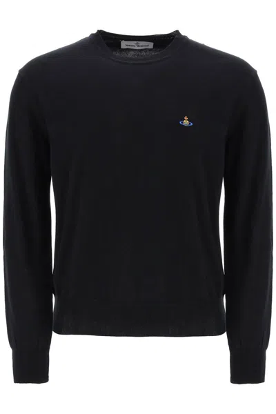 Shop Vivienne Westwood Cotton Alex Pullover Sweater In Nero