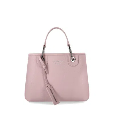 Shop Emporio Armani Myea Small Pink Shopping Bag