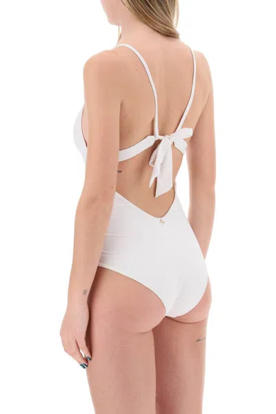 Shop Max Mara One-piece Swimsuit With Cup In White