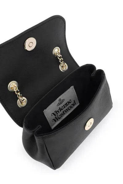 Shop Vivienne Westwood Leather Mini Bag In Black