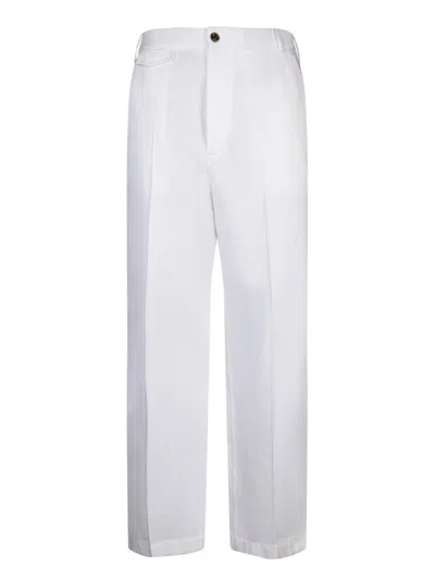 Shop Gucci Trousers In White