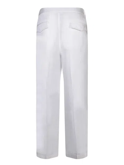 Shop Gucci Trousers In White