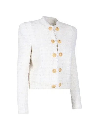 Shop Balmain Jacket In White
