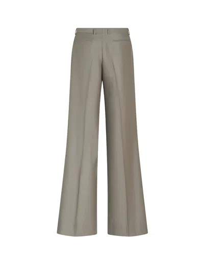 Shop Etro Grey Stretch Wool Trousers With Darts