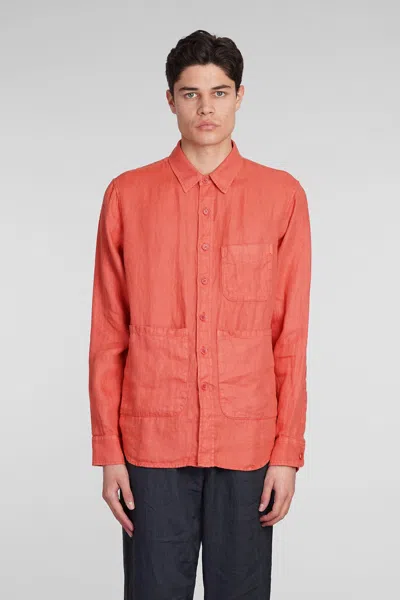 Shop Aspesi Camicia Ut Shirt In Orange Chanvre