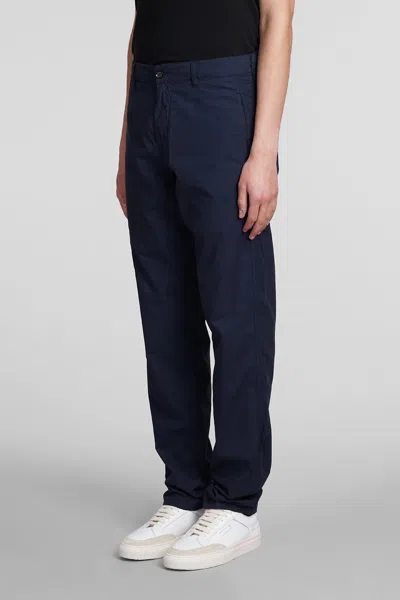 Shop Aspesi Pantalone Funzionale Pants In Blue Cotton