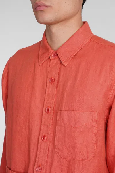 Shop Aspesi Camicia Ut Shirt In Orange Chanvre