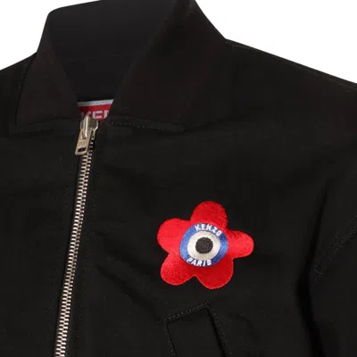 Shop Kenzo Jackets In Black Denim