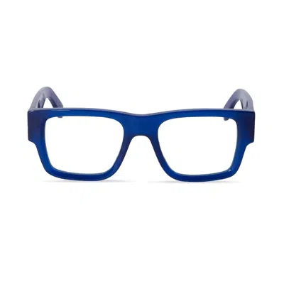 Shop Off-white Off White Oerj040 Style 40 4700 Blue Glasses
