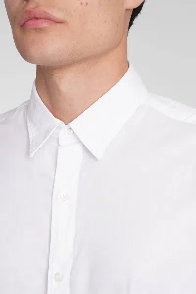Shop Aspesi Camicia Ridotta Ii Shirt In White Cotton