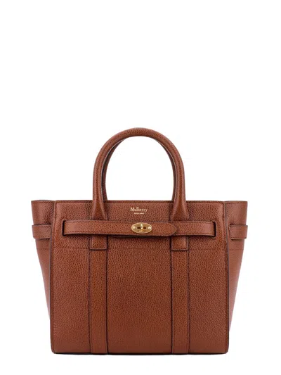 Shop Mulberry Mini Zipped Bayswater In Brown