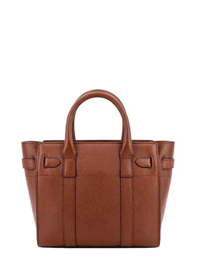 Shop Mulberry Mini Zipped Bayswater In Brown