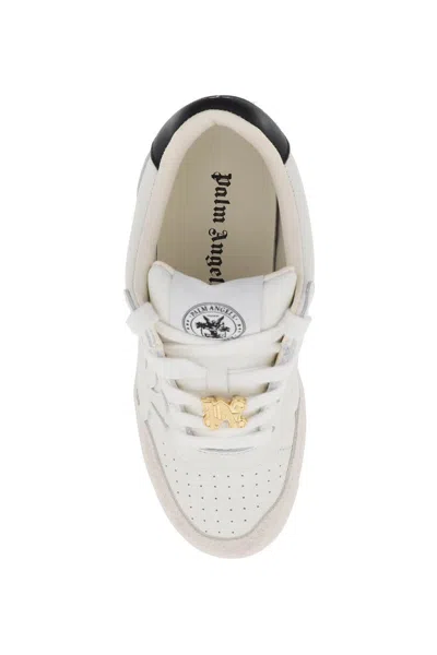 Shop Palm Angels Palm Beach University Sneakers In Bianco