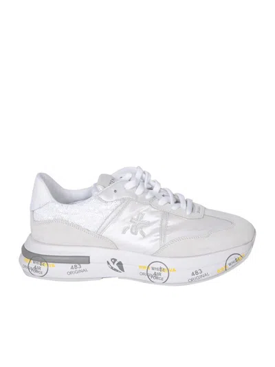 Premiata Cassie Low-top Sneakers In White