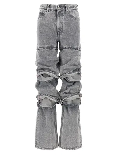 Shop Y/project 'multi Cuff' Jeans In Gray