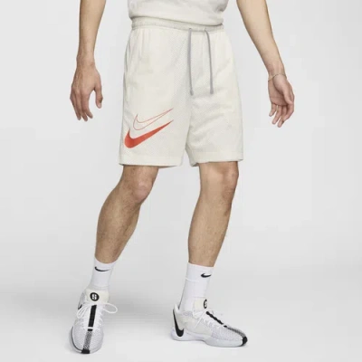 Shop Nike Mens  Kd Dri-fit Reversible Shorts In Wolf Grey/cosmic Clay/sail