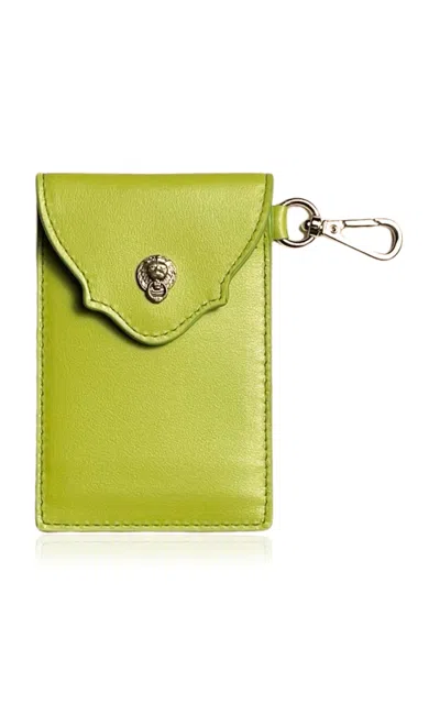 Shop Bell'invito Card Carry Case In Lime Green