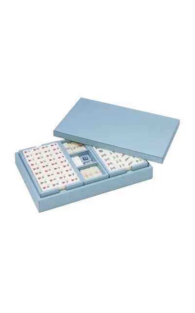 Shop Giobagnara Mahjong Game Set In Blue