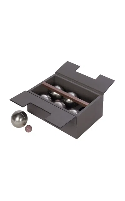 Shop Giobagnara Bocce Game Set In Grey