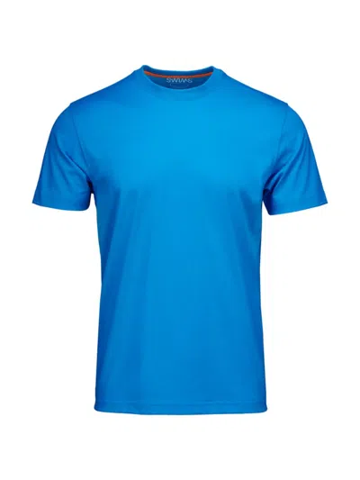 Shop Swims Men's Aksla Cotton Short-sleeve T-shirt In Sail Blue