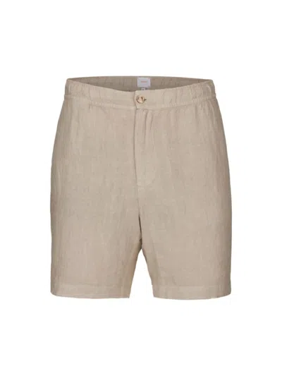 Shop Swims Men's Amalfi Linen Shorts In Sand Dune