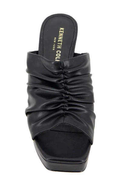 Shop Kenneth Cole Anika Platform Sandal In Black Pu