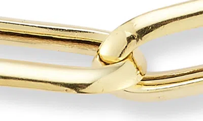 Shop Chloe & Madison Paper Clip Chain Bracelet In Gold