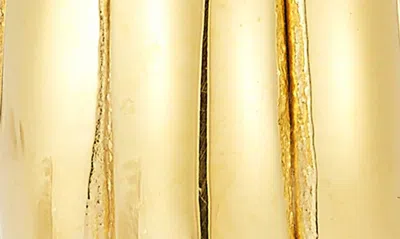 Chloe & Madison Rib Hoop Earrings In Gold