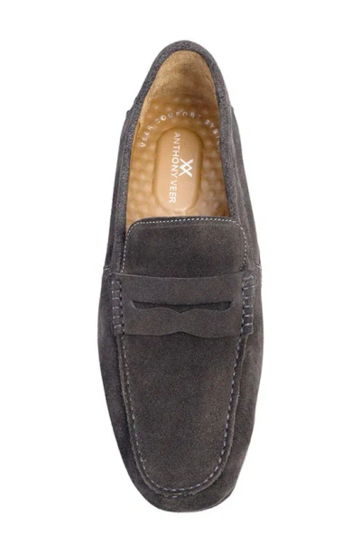 Shop Anthony Veer Cruise Penny Loafer In Ash Grey