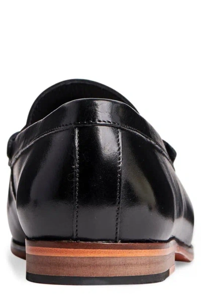 Anthony Veer Filmore Bit Loafer Mens Leather Slip On Loafers In Black