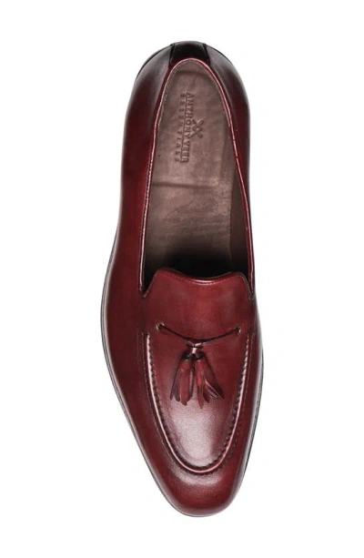 Anthony Veer Men's Kennedy Tassel Loafer Lace-up Goodyear Dress Shoes Men's Shoes In Oxblood