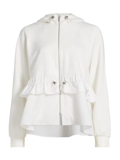Shop Barneys New York Women's Sartorial Rawness Maria Hooded Jacket In White