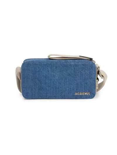 Shop Jacquemus Men's Le Cuerda Shoulder Bag In Blue