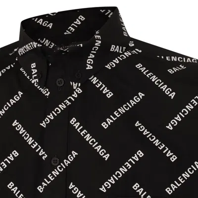 Shop Balenciaga Shirts Black