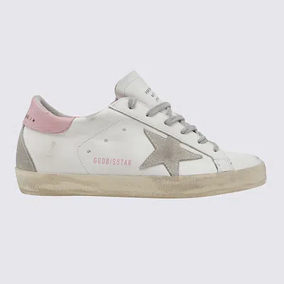Shop Golden Goose Sneakers In White/ice/light Pink