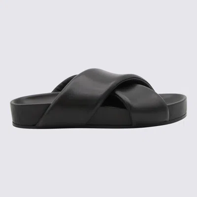 Shop Jil Sander Sandals Black