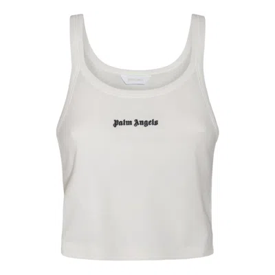 Shop Palm Angels Top White